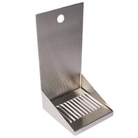 Micro Matic DP-721D 6 inch x 6 inch Stainless Steel Wall Mount Jockey Box Drip Tray
