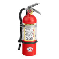 Badger Advantage ADV-550 5 lb. Dry Chemical ABC Fire Extinguisher with Vehicle Bracket - Untagged and Rechargeable - UL Rating 3-A:40-B:C