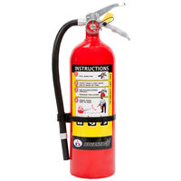 Badger Advantage ADV-550 5 lb. Dry Chemical ABC Fire Extinguisher with Vehicle Bracket - Untagged and Rechargeable - UL Rating 3-A:40-B:C