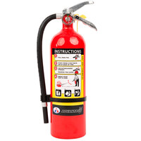Badger Advantage ADV-550 5 lb. Dry Chemical ABC Fire Extinguisher with Wall Bracket - Untagged and Rechargeable - UL Rating 3-A:40-B:C