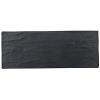GET SB-1350-BK Madison Avenue / Granville 12 3/4 inch x 5 inch Faux Slate Melamine Display Board