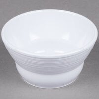 GET B-10-MN-W Minski 8 oz. White Melamine Textured Rim Bowl   - 12/Case