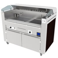 Kaliber Innovations MC-59-FPS-G2-R3 Valere Series Mobile Induction Griddle and Range Combo Cooking Station