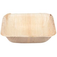 Eco-gecko Sustainable 4" Square Palm Leaf Bowl - 25/Pack