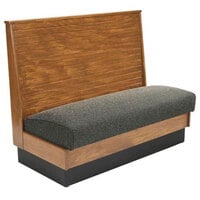 American Tables &amp; Seating Bead Board Back Standard Seat Wood Wall Bench