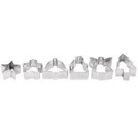 Ateco 4842 6-Piece Stainless Steel Christmas Cookie Cutter Set