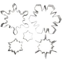 Ateco 4843 5-Piece Stainless Steel Snowflake Cutter Set