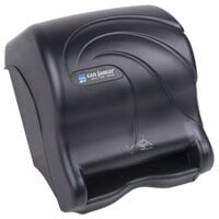 San Jamar T8490TBK Smart Essence Oceans Hands Free Paper Towel Dispenser - Black Pearl