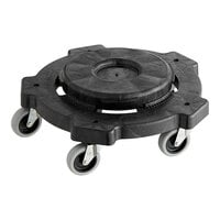 Lavex Commercial Round Trash Can Dolly