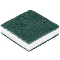 Scrubble By ACS 24-005B 3 1/2" x 3 1/2" Green Tough-Scour Nylon Soap Pad - 20/Case