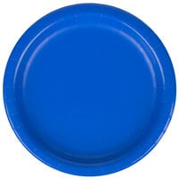 Creative Converting 793147B 7 inch Cobalt Blue Round Paper Plate - 240/Case