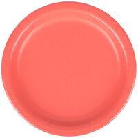 Creative Converting 793146B 7" Coral Orange Round Paper Plate - 240/Case