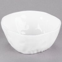 10 Strawberry Street P4215 Izabel Lam Pearls 16 oz. Bright White Round Large Porcelain Pinch Bowl - 36/Case