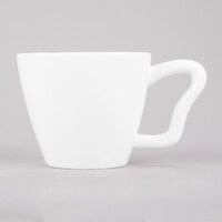 10 Strawberry Street P4218C Izabel Lam Pearls 8 oz. Bright White Porcelain Bistro Cappuccino Cup - 18/Case