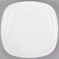 10 Strawberry Street P4308 Izabel Lam Ripples 9" Bright White Square Porcelain Side Plate - 12/Case