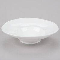 10 Strawberry Street P4316 Izabel Lam Ripples 10 oz. Bright White Large Porcelain Pasta Bowl - 12/Case
