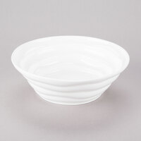 10 Strawberry Street P4307 Izabel Lam Ripples 32 oz. Bright White Large Porcelain Bowl - 12/Case