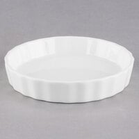 10 Strawberry Street WTR-5FRUIT Whittier 4 oz. White Porcelain Fluted Creme Brulee Dish - 24/Case