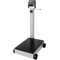 Cardinal Detecto 5852F-210 500 lb. Portable Digital Floor Scale with 210 Indicator and Tower Display, Legal for Trade