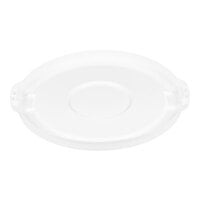 Continental 1002WH Huskee 10 Gallon White Round Trash Can Lid