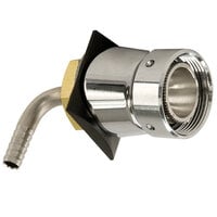 Micro Matic BE-SK2LA 1 7/8 inch x 1/4 inch Chrome Elbow Beer Shank Assembly