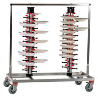 Plate Mate PM96-160 Twin Mobile Plate Rack Holds 96 Plates 49 1/2 inchH