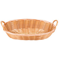 12" x 9" x 3" Oval Wicker Bread Basket