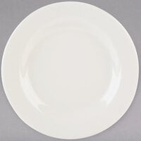 Tuxton TRE-007 Reno 7 1/8" Eggshell Wide Rim China Plate - 36/Case