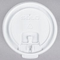 Solo LB3101 10 oz. White Plastic Tear Tab Lid - 1000/Case