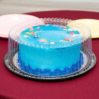 D&W Fine Pack G33-1 10 inch 1-2 Layer Cake Display Container with Clear Dome Lid - 10/Pack