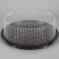 D&W Fine Pack G33-1 10" 1-2 Layer Cake Display Container with Clear Dome Lid - 10/Pack