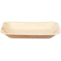 TreeVive by EcoChoice 6 inch x 5 inch Compostable Rectangular Palm Leaf Plate - 100/Case