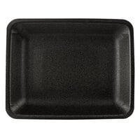 CKF 87853 (#4PR) Black Foam Meat Tray 9 1/4 inch x 7 1/4 inch x 1 1/4 inch - 500/Case