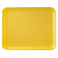 CKF 87936 (#38/8S) Yellow Foam Meat Tray 10 inch x 8 inch x 1/2 inch - 500/Case