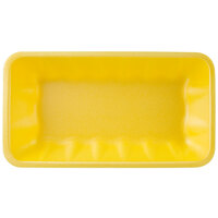 CKF 87941 (#10K) Yellow Foam Meat Tray 10 3/8 inch x 5 5/8 inch x 2 inch - 250/Case