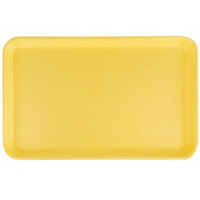 CKF 87916 (#16S) Yellow Foam Meat Tray 11 3/4 inch x 7 1/2 inch x 5/8 inch - 250/Case