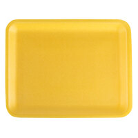 CKF 87934 (#34/4S) Yellow Foam Meat Tray 9 1/4 inch x 7 1/4 inch x 1/2 inch - 500/Case