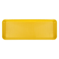 CKF 87907 (#7H/7S) Yellow Foam Meat Tray 14 3/4 inch x 5 3/4 inch x 5/8 inch - 250/Case