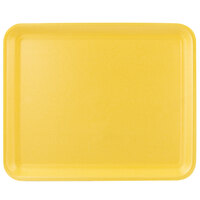 CKF 87912 (#12S) Yellow Foam Meat Tray 11 inch x 9 inch x 1/2 inch - 250/Case