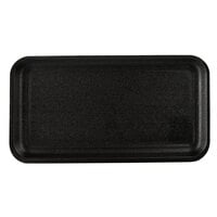CKF 87835 (#5S) Black Foam Meat Tray 10 1/4 inch x 5 3/8 inch x 5/8 inch - 500/Case