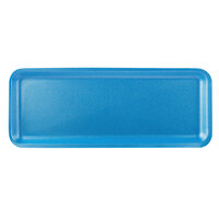 CKF 88007 (#7H/7S) Blue Foam Meat Tray 14 3/4 inch x 5 3/4 inch x 5/8 inch - 125/Pack
