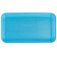 CKF 88010 (#10S) Blue Foam Meat Tray 10 3/4 inch x 5 3/4 inch x 1/2 inch - 125/Pack