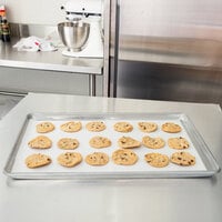 Vollrath N5300 Wear-Ever Full Size 14 Gauge 18 inch x 26 inch Wire in Rim Aluminum Bun / Sheet Pan