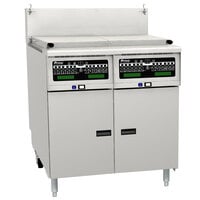 Pitco SRTG14-2-I12 Natural Gas 17.5 Gallon Two Section Commercial Rethermalizer with I12 Computer Controls - 110,000 BTU