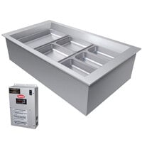 Hatco CWBX-3 Three Pan Slanted Refrigerated Drop-In Cold Food Well without Condenser - 120V