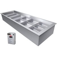 Hatco CWBX-6 Six Pan Slanted Refrigerated Drop-In Cold Food Well without Condenser - 120V