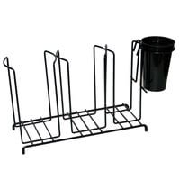 San Jamar C8003WFS 3 Stack Horizontal Cup and Lid Wire Organizer