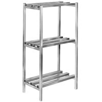 Channel DR2436-3 36" x 24" x 64" Three Shelf Aluminum Dunnage Shelving Unit - 2500 lb. Capacity