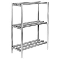 Channel DR2460-3 60" x 24" x 64" Three Shelf Aluminum Dunnage Shelving Unit - 2500 lb. Capacity