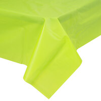 Creative Converting 723123B 54 inch x 108 inch Fresh Lime Green Disposable Plastic Table Cover